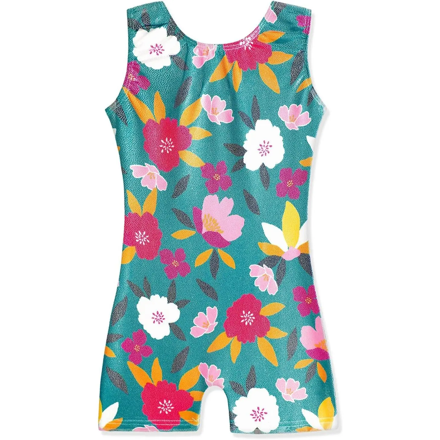 Gymnastics Leotards with Shorts for Girls Toddlers Kids Biketard Tumbling Outfits Sparkle Unicorn Leopard Galaxy
