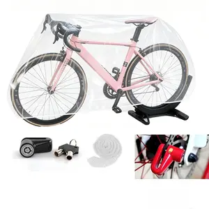 2-Piece Aluminum Bike Disc Lock Set, Anti-Theft U-Lock with Dust Rain Cover, Durable Corrosion Resistant Design