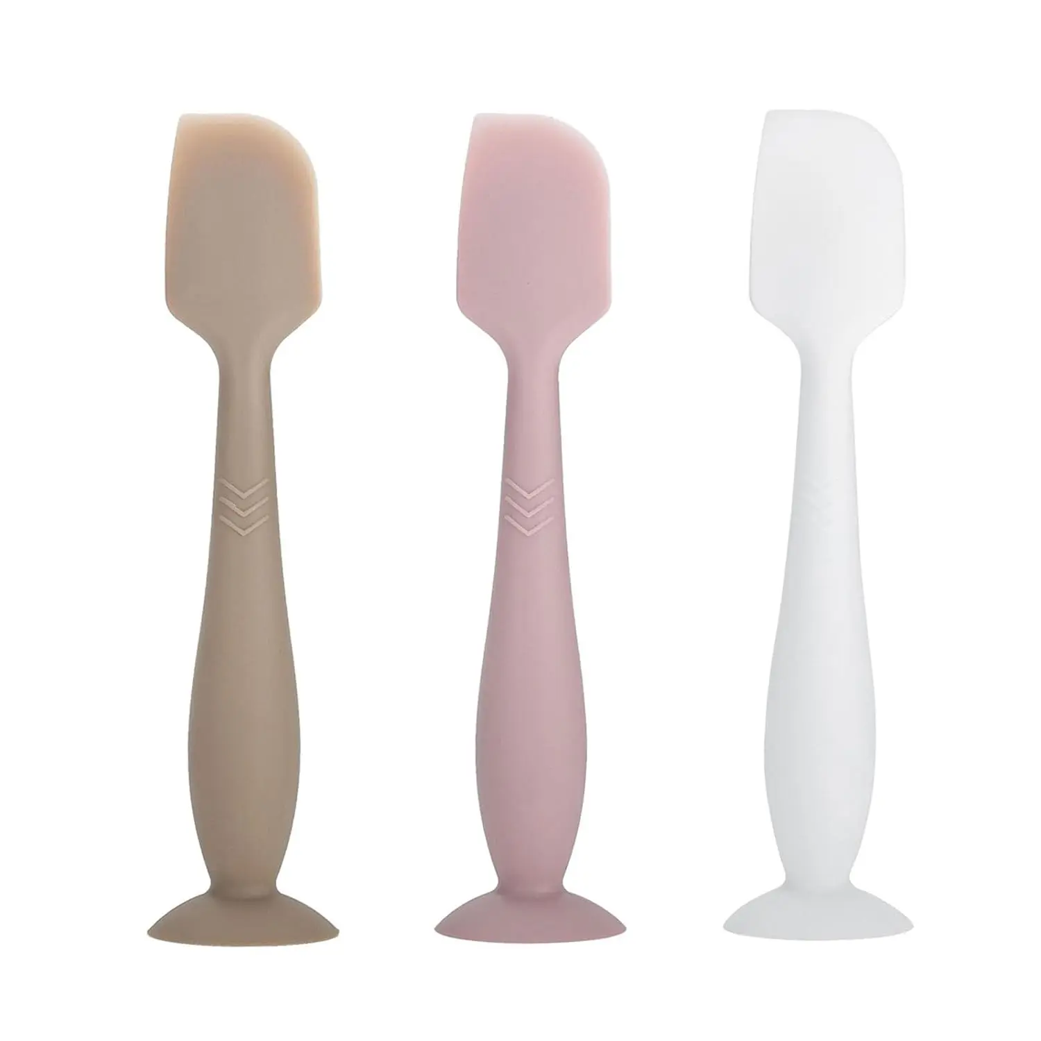 3-Pack Baby Diaper Cream Spatula - Diaper Rash Cream Applicator for Butt Paste - Diaper Cream Brush for Newborn Essentials (Grey, Pink, White)(Gift)