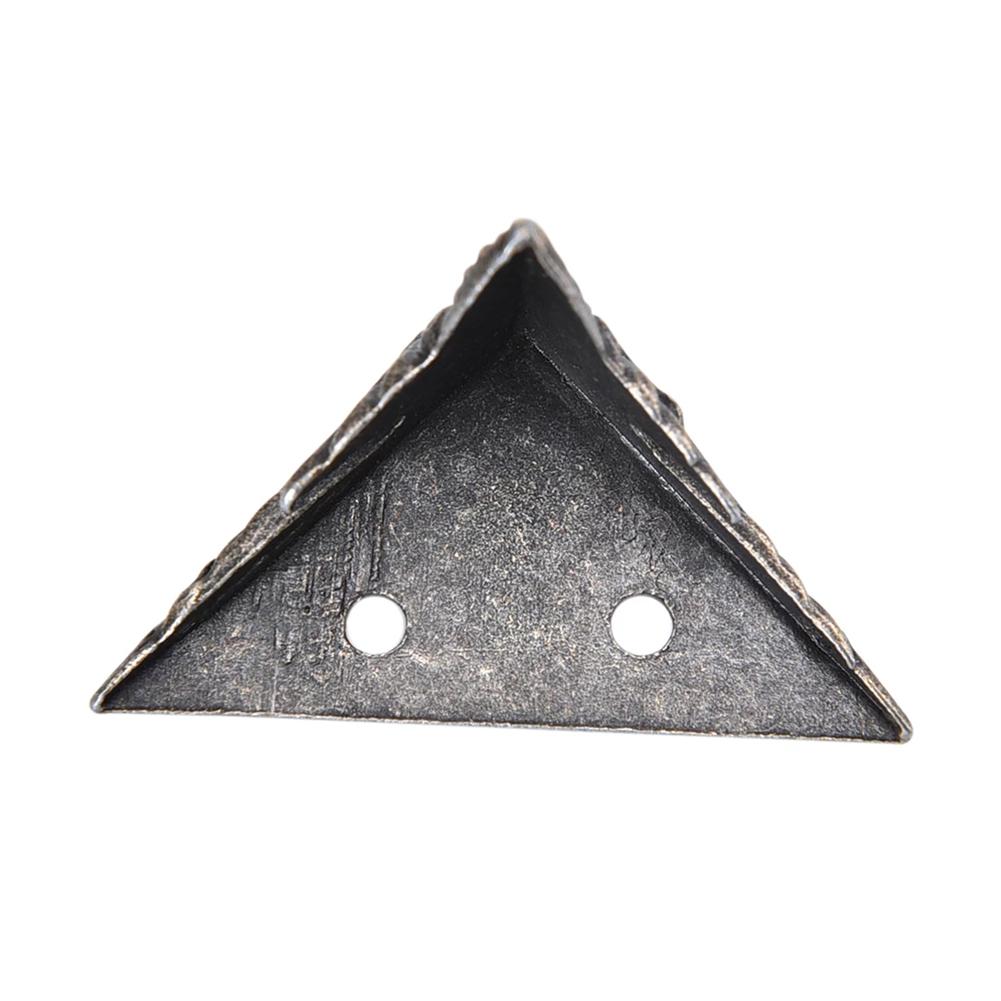 4PCS Antique Corner Protector Brass Jewelry Chest Box Wooden Case Decorative Feet Leg Metal Corner Protector Hardware Bracket