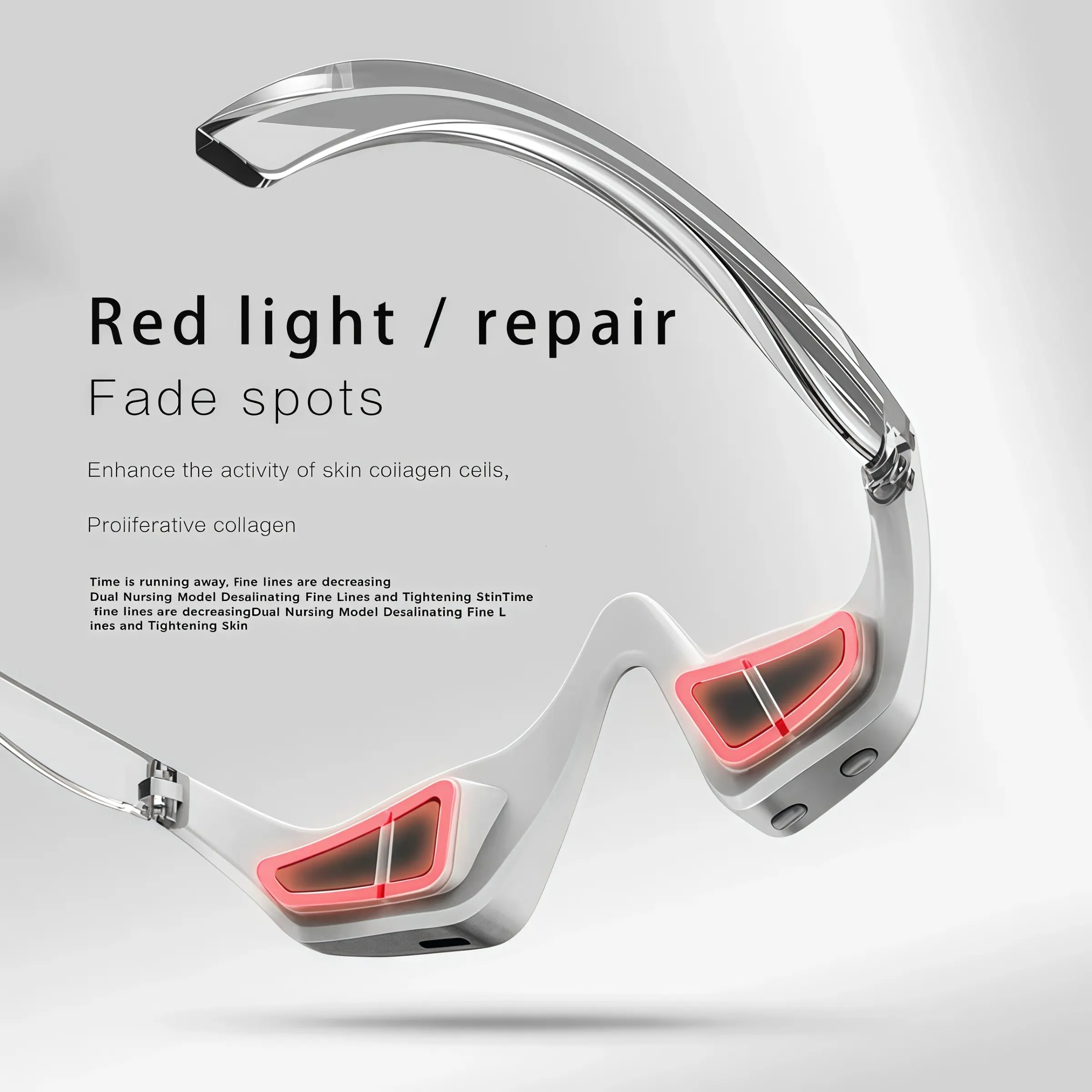 3D Glasses Pouch Removal Tool, USB Eye Beauty Device for Eyelid Massage, Portable Home Facial Care Equipment, At Home Facial, Ideal for Daily Use