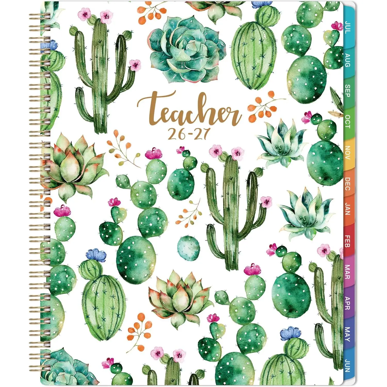 2026-2027 Teacher Planner - Lesson Planner 2026-2027 from Jul 2026 - Jun 2027, 8'' x 10'', Lesson Plan Book, Weekly & Monthly Lesson Planner with Quotes