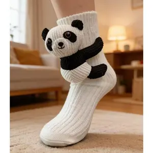 3D Cartoon Animal Socks Unisex Cute Floor Slipper Socks Personality Trendy Casual Indoor Outdoor Comfortable Footwear Men Women