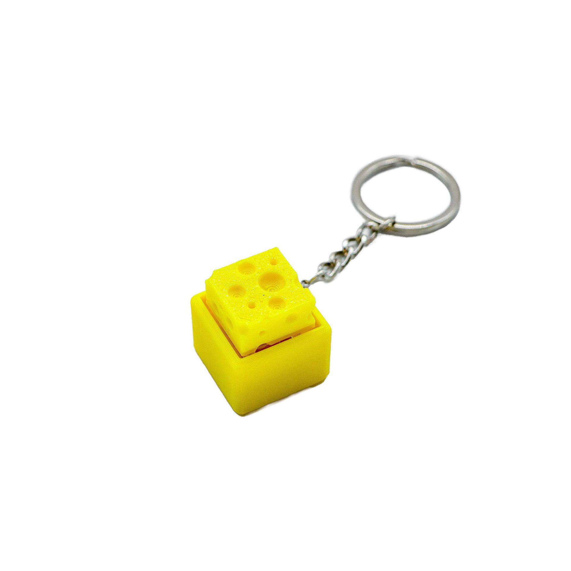 3D printed toy Minecraft stress-relief press-key mechanical keyboard feel clicker stress-relief keychain pendant