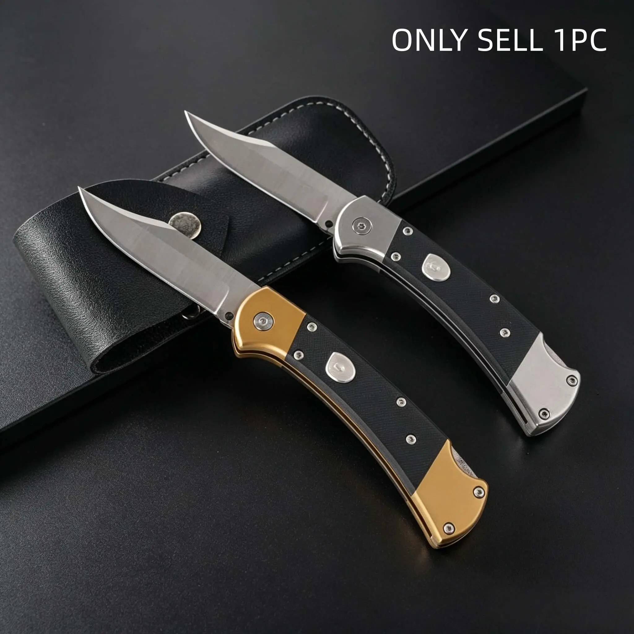 1pc 112 Folding Knife, Multi-Functional Edc Pocket Knife, High-Quality Kitchen Tool, Camping Hiking Gear, Men's Gift