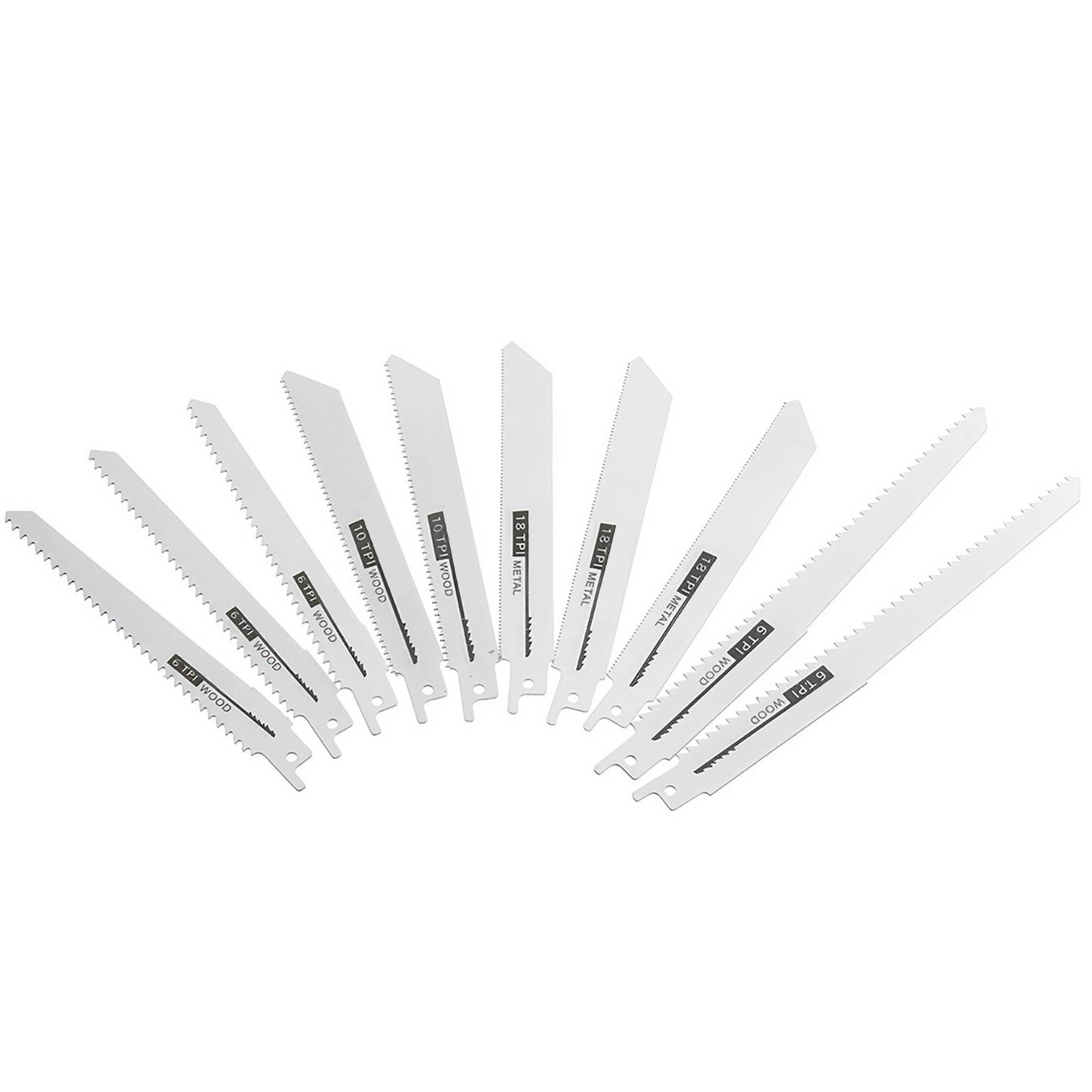 Reciprocating Saw Blade Set, High Quality Durable Saw Blade for DIY Home Repairs, Power Tool Accessories for Wood & Metal-Cutting