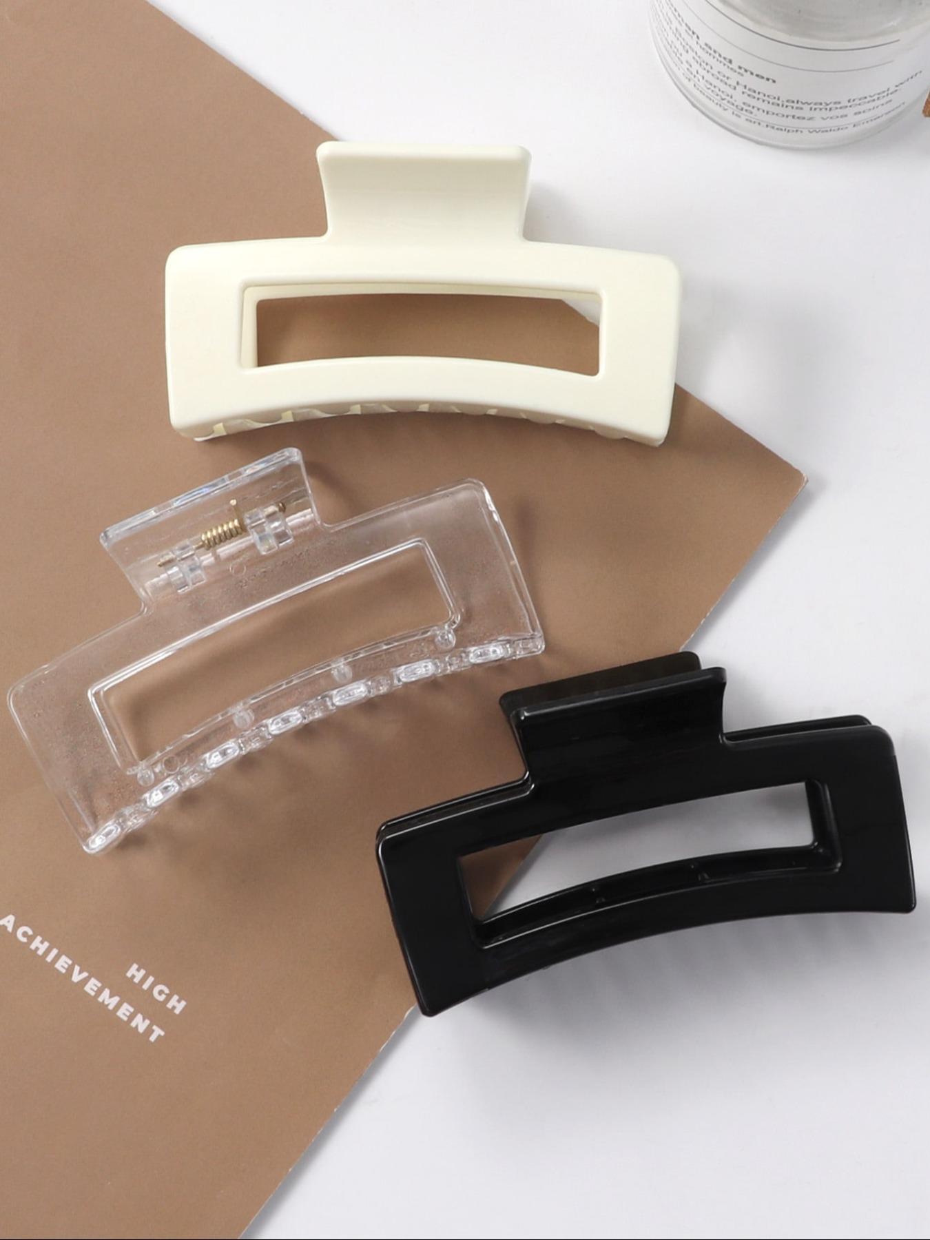 Fashionable Hollow Out Design Hair Claw Clips, Casual and Versatile Hair Accessories for Women & Girls, Minimalist Headwear Suitable for Thick Hair, Hair Claws Set