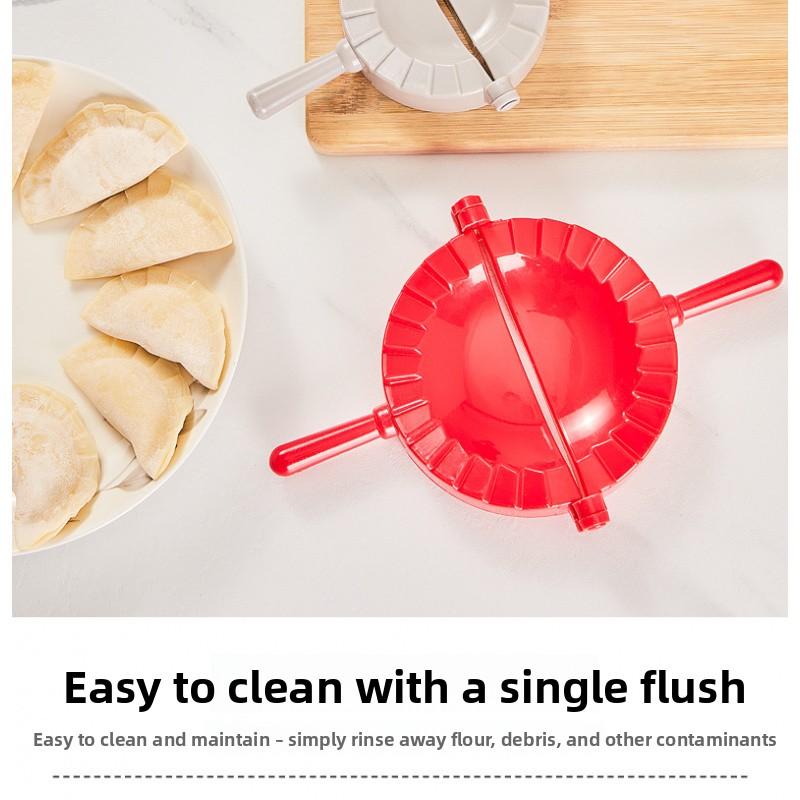 Multifunctional Kitchen Dumpling Maker Set – Manual Dumpling Mold, Skin Press, Sealer &  dough Cutter for Easy Pinch Making