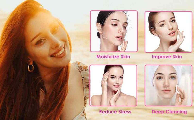 Nano Facial Steamer, Handy Mini Mister, USB Rechargeable Mist Sprayer, 30ml Visual Water Tank Moisturizing & Hydrating for Face, Daily Makeup, Skin Care, Eyelash Extensions-Blue.ms