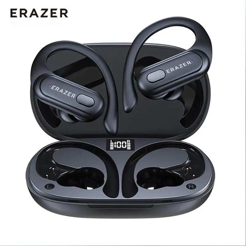 Product Introduction of ERAZER XT60PRO True Wireless Earbuds with Built-in Microphone，Battery LED Display, IPX5 Waterproof Sports Earphone, Fall Gift 35