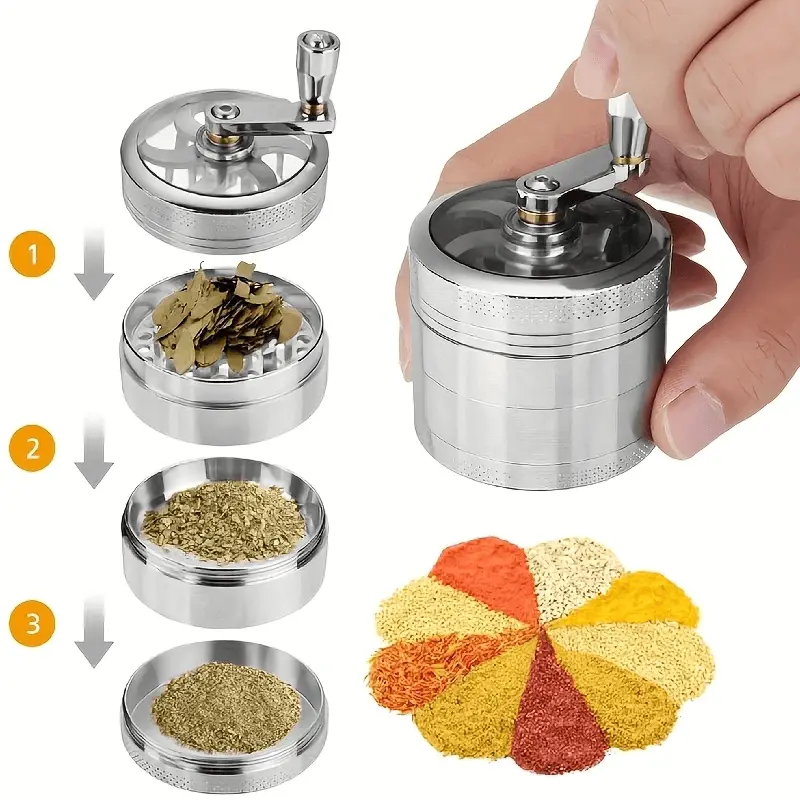 Herb Grinder Spice Herbal Metal Crusher Handle Hand Muller Herb Grinder Spice Herbal Metal Crusher Handle Hand Muller