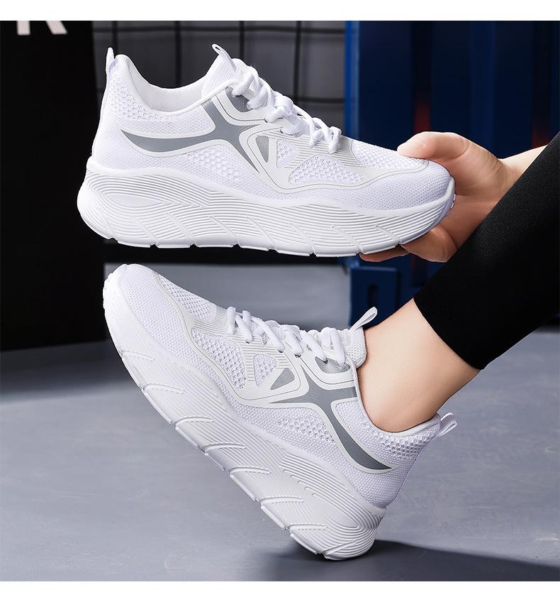 Women's shoes, versatile new sports shoes, fly-knit mesh, low-cut, lightweight casual shoes, comfortable women's shoes