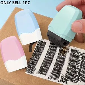 1pc Privacy Protection Rolling Security Stamp Roller Code Smudge Guard Courier Label Privacy Cover Applicator for Package Document Bill Financial Info Protects Personal Privacy