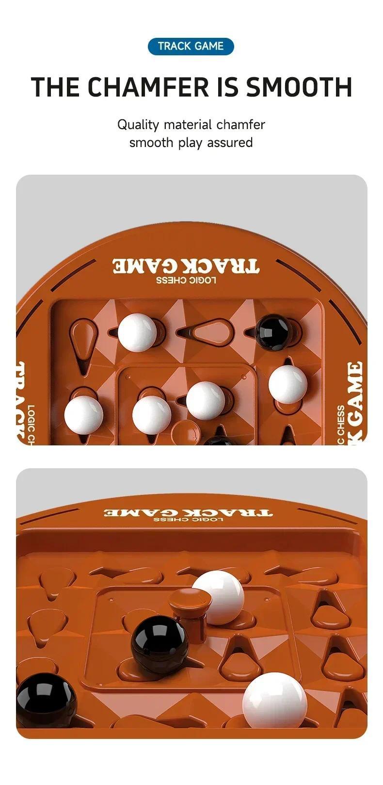 New Track Logic Chess Pair Battle Black and White Go Children's Thinking Training Brainstorming Board Game Party Toy Gifts