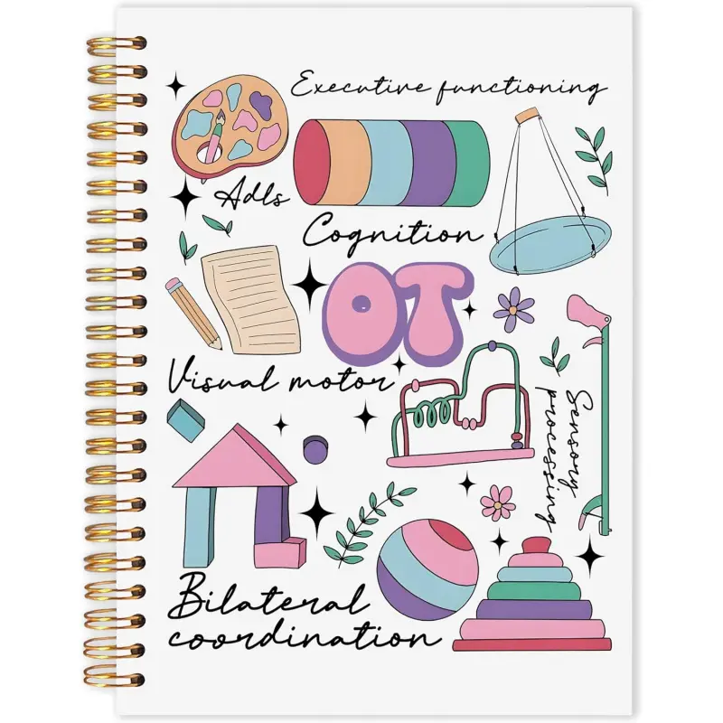 Occupational Therapy Spiral Notebook, Gift Journal for Female Occupational Therapists, Occupational Therapist Gift Notebook, Therapeutic Gift Notebook (Convenient for Recording), Size 5.5x8.3 inches