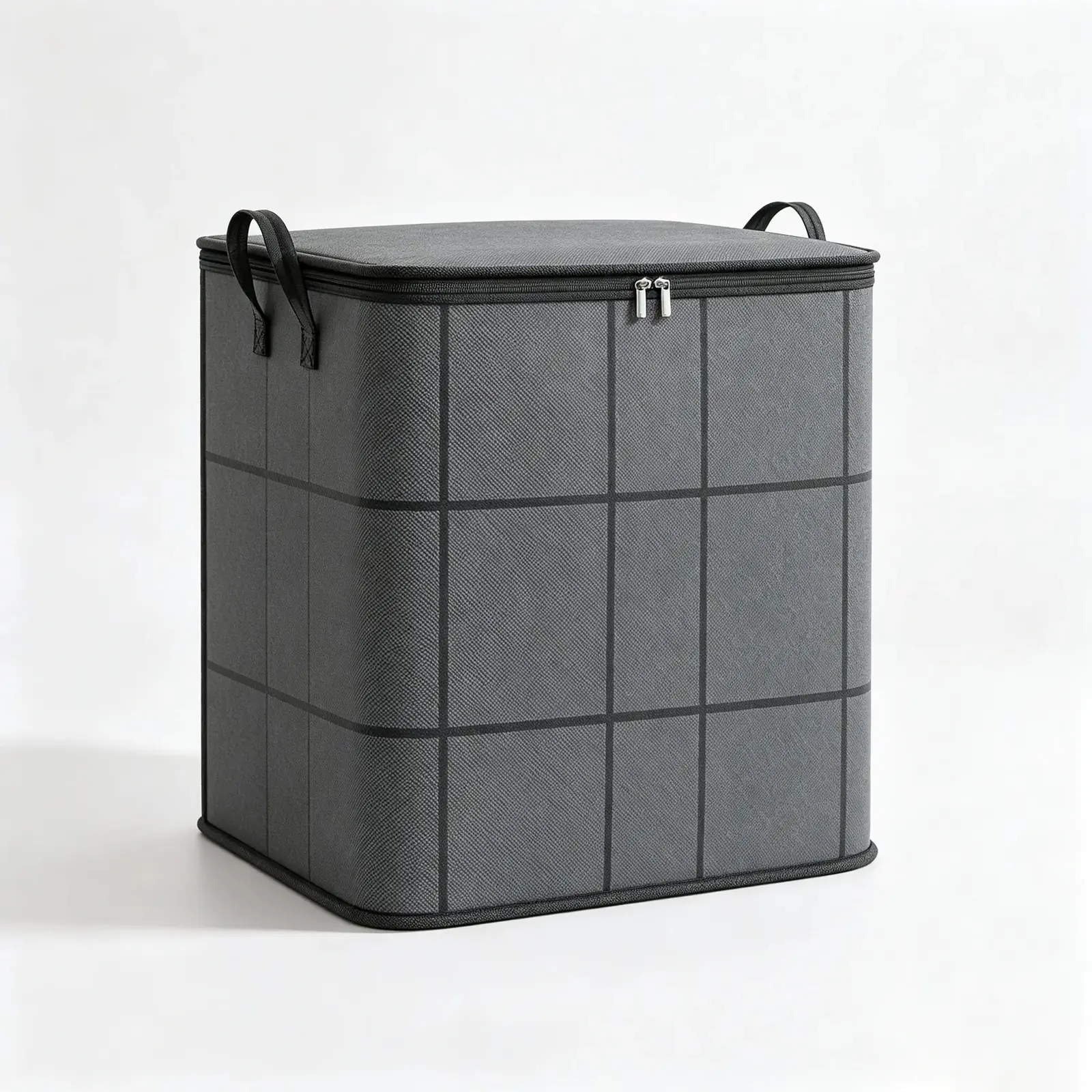 High-Capacity Fabric Organizer Bag with Reliable Zipper, Spacious Household Carryall for Bedding, Linens and Apparel, Ideal for Closet Storage and Moving Preparation