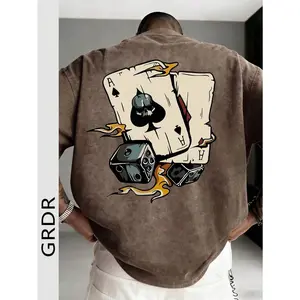 GRDR Men's Fashion Loose Fit Short Sleeve T-Shirt |   Exquisite Design |   Summer Essential |   Easy To Match |   Showcase Your Style