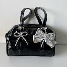 Korean Ins Silver Bow Keychain |   Retro Y2K Aesthetic |   Cute Cool Bag Charm Pendant