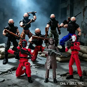 Assembly Complete Multi-Jointed Action Figure, 3D Printed, 13 Joints, Desktop Decorative Model, Figurine & Miniature Collection