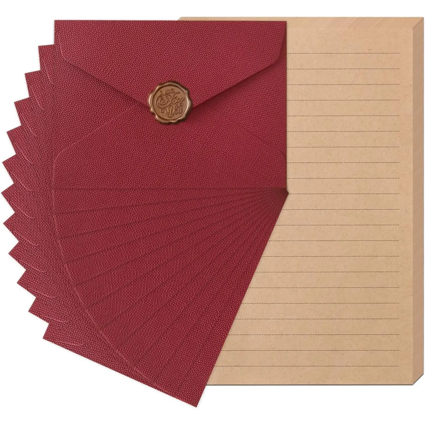 48 count Stationery Set with Letter Paper and Envelopes(White)