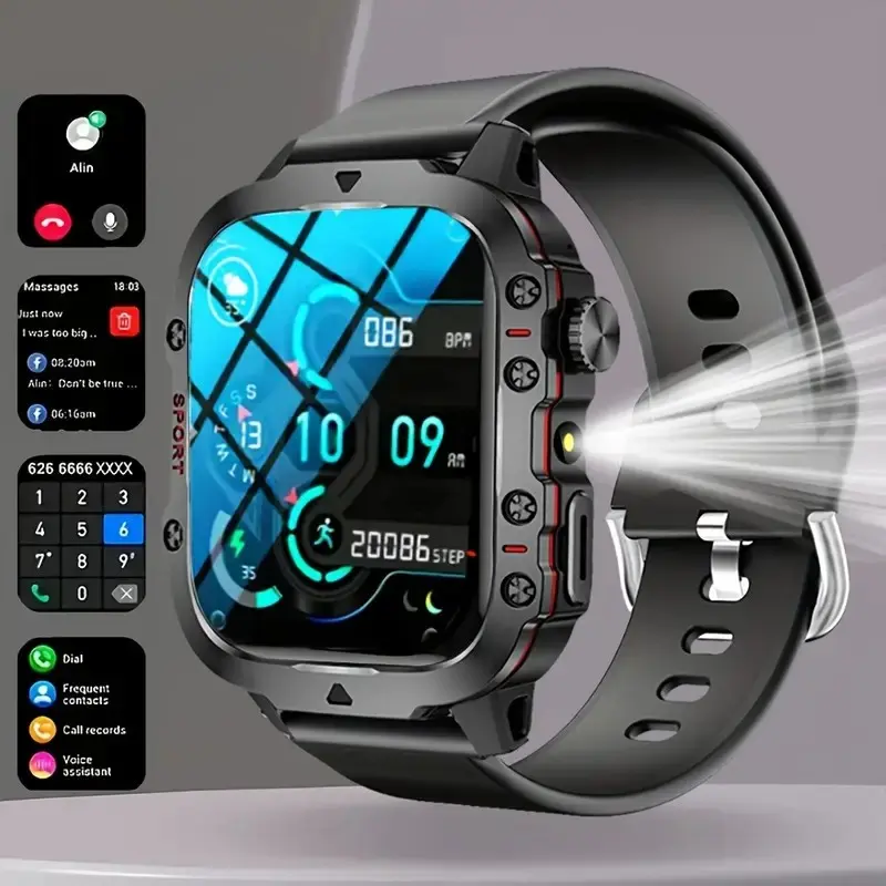 2026 New Smart Watch HD Touchscreen, Multifunctional Smartwatch With Calls, Wireless Calling, Camera & Music Control, Multi-Sport Modes, Alarm/call-Sms Alert, iOS Android Compatible