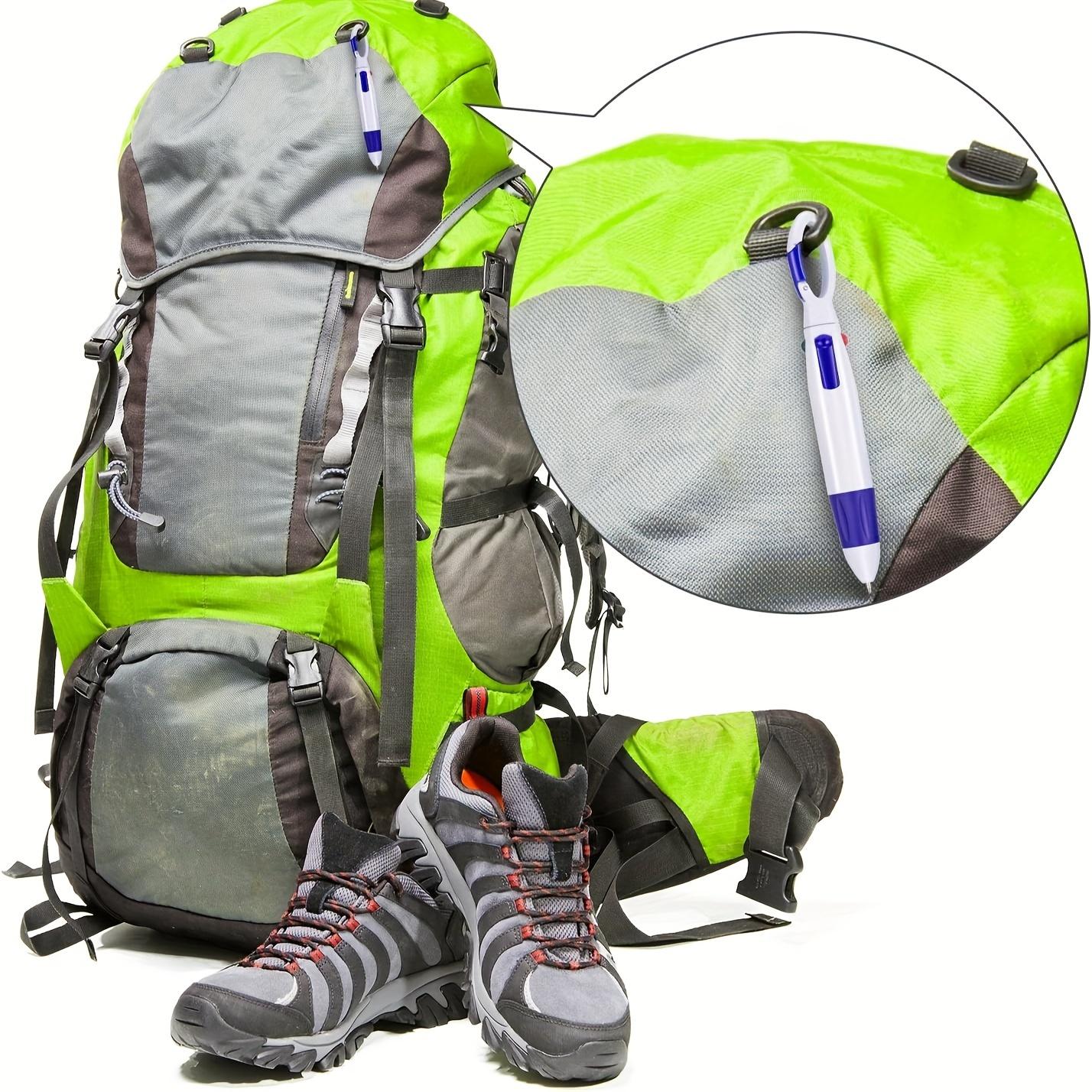 6pcs Plastic Hook and Loop 4 in 1 Multicolor Fun Smooth Writing Pens with Keychain