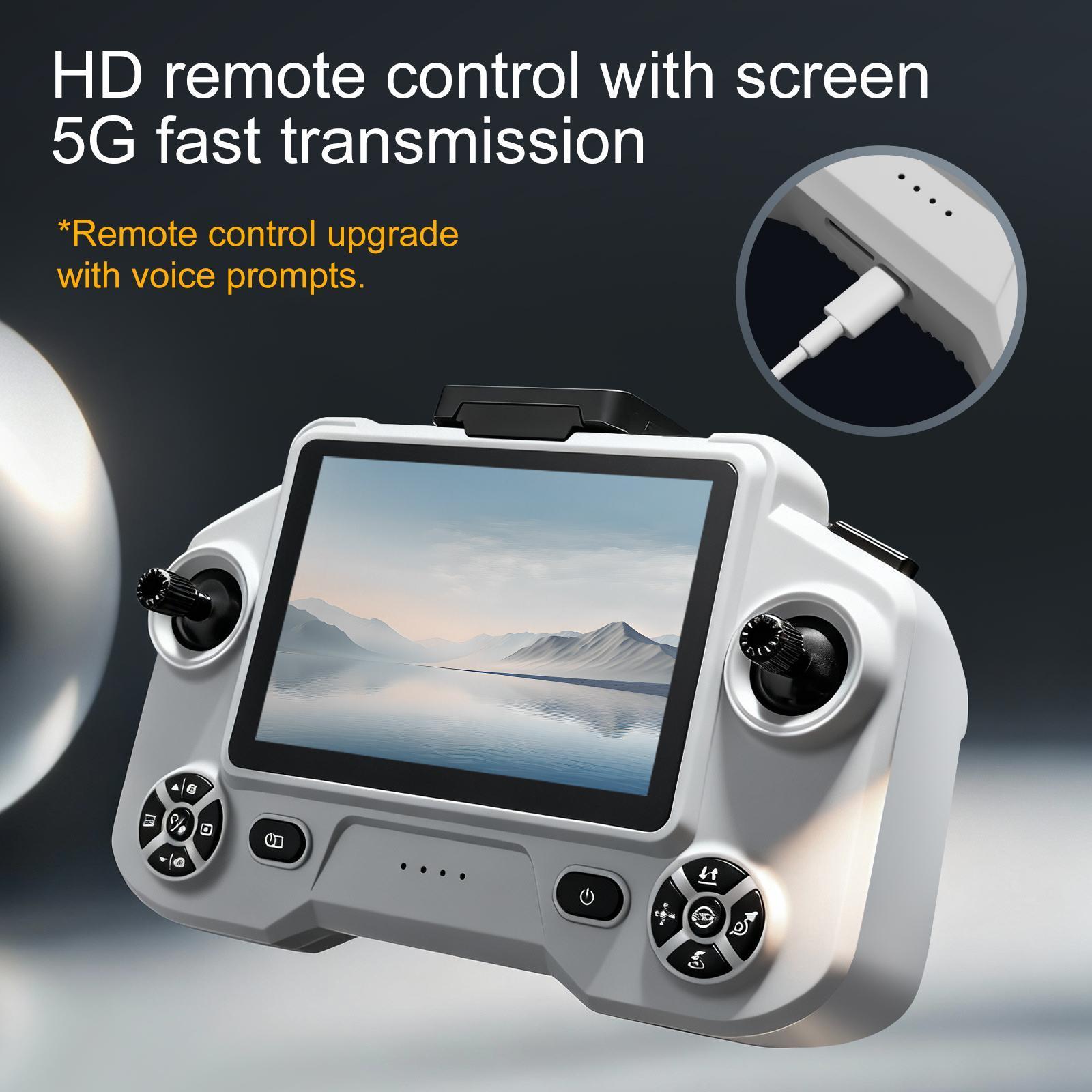 New Design GPS Drone with 180° ESC Camera 5G Large Screen Remote Control Lifting and Obstacle Avoidance Head Brushless Power GPS Return for Amateur Players.