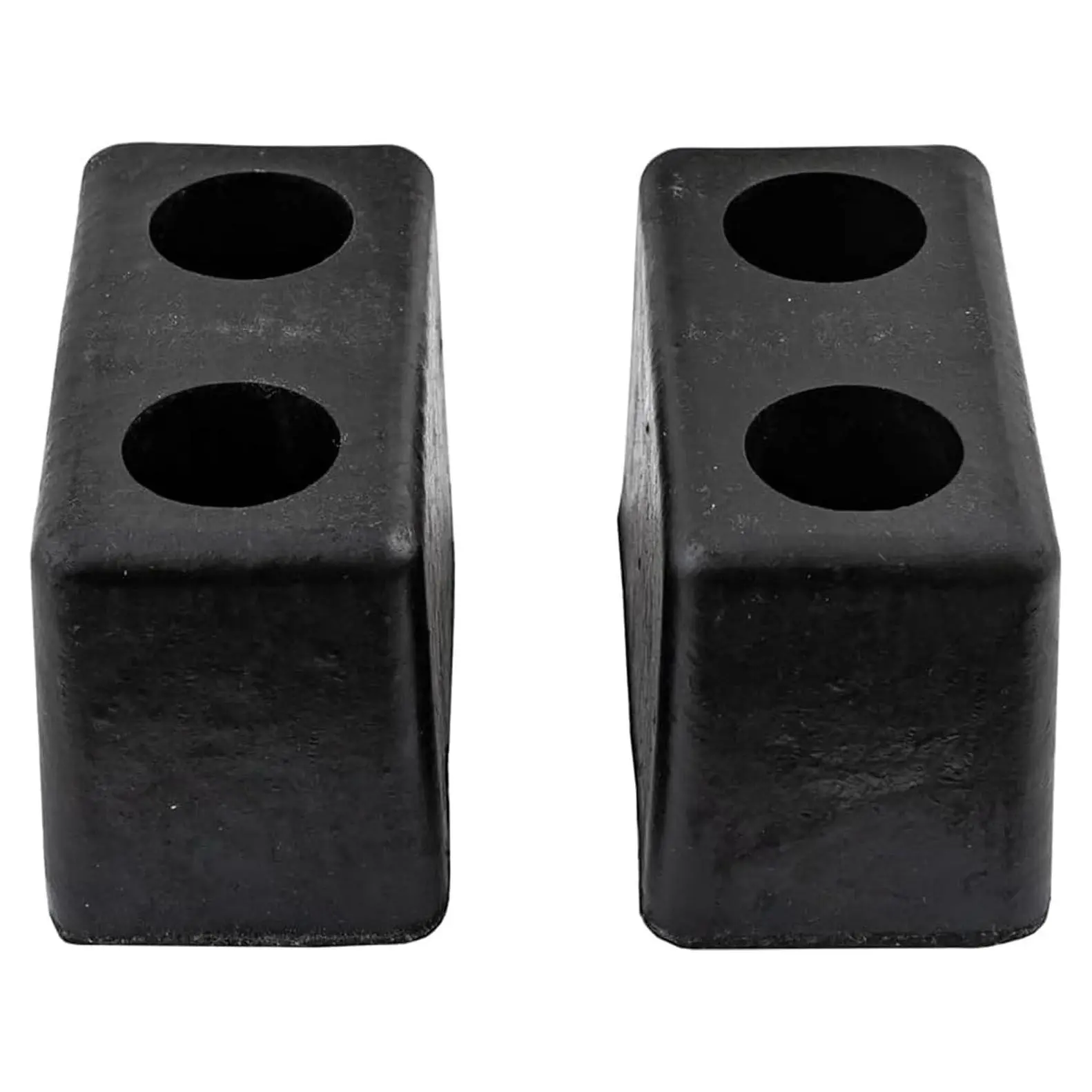 B5500 Molded Rubber Bumper Set, 3 x 3-1/2 x 6 Inch Tall, Durable Rectangular Rubber Bumpers for Truck and Trailer Protection, Compression-Molded Impact Guard, Pack of 2Gift