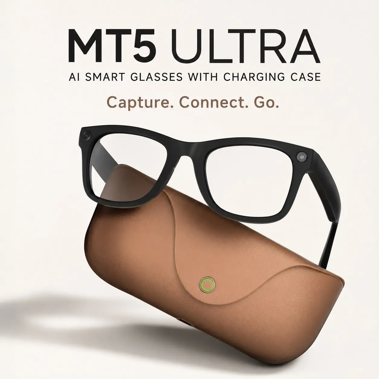 Hands-Free Bluetooth Call Smart Glasses, Wireless Wearable Smart Glasses, Ai Translator Smart Translation Glasses, Multifunctional Audio Sunglasses, Smart Sunglasses With Camera, 8MP Super Clear 3280×2464 Photos & HD Videos, Touch Control Music Playback