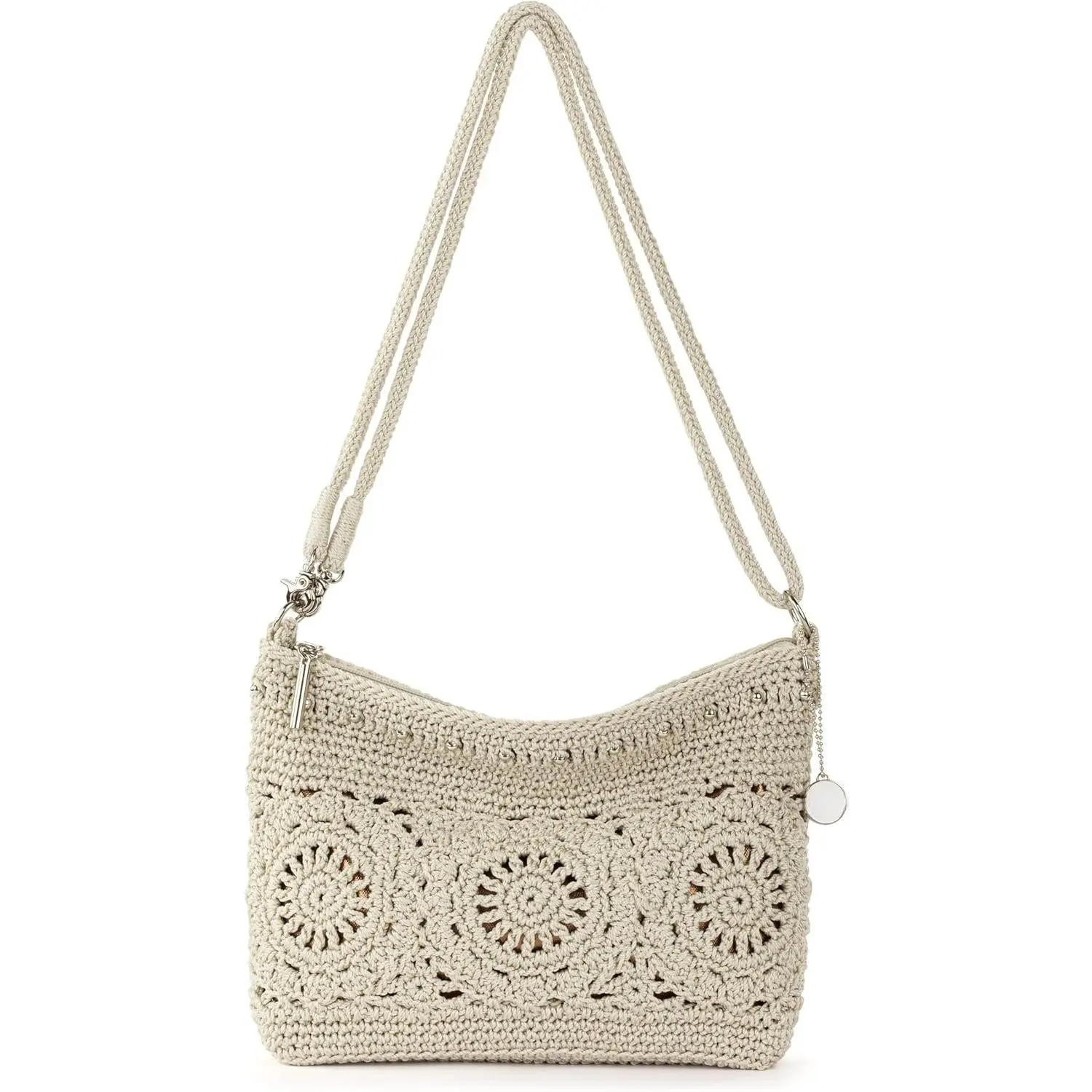 Convertible Crossbody Purse - Women's Handbag for Everyday & Travel, 3-in-1 Small Crossbody in Crochet & Lear
