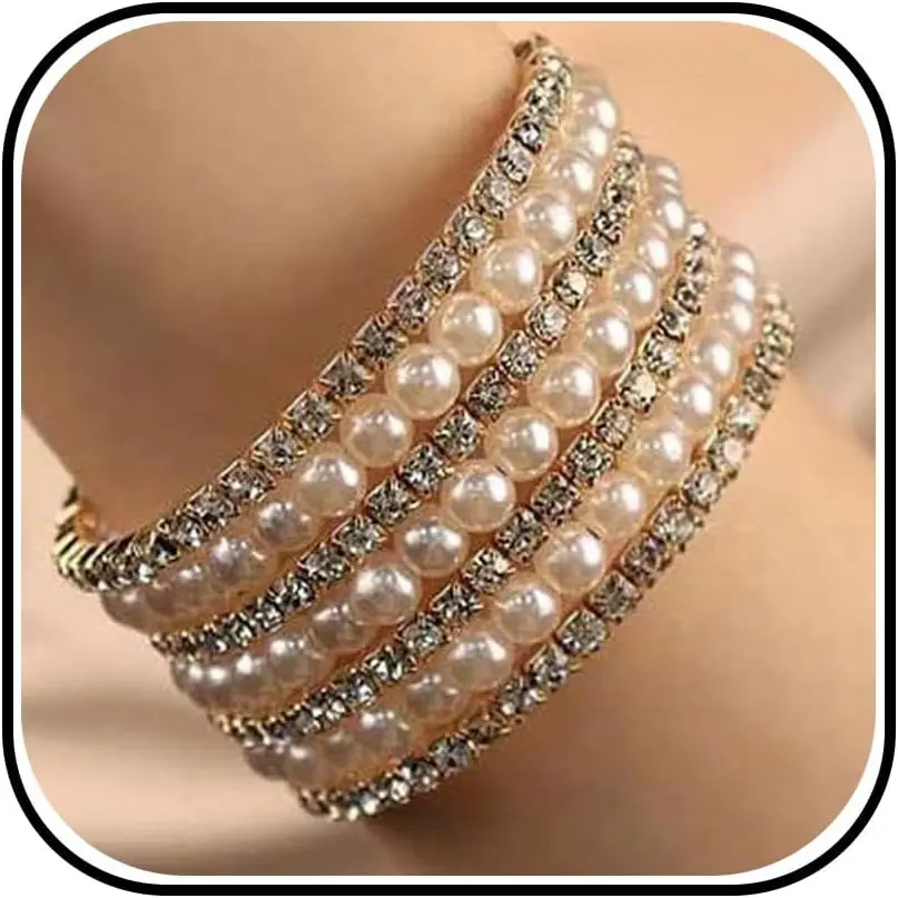Rhinestone  Bracelet for Women Wedding Bridal Bracelet    Gifts Elegant Bracelet