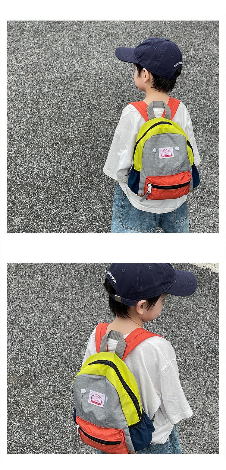 2026 New Model Children's Backpack: Simple and Lightweight Canvas Backpack for Boys and Girls, Suitable for School Season, with Spine Protection