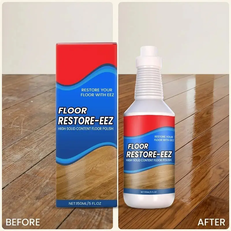 150ml Floor Restore Solution liquid Flooring Renewal Agent Wood Floor Polishing Care for Home Apartment Dormitory Living Room Home Care Supply Smooth