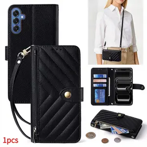 Samsung A37/a36/a5/s26/25/24/23 Ultra Plus Fe Crossbody Backpack Protective Phone Case, Flip Cover Card Slot Phone Shell for Samsung A17/a16/a26