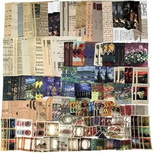 200PCS Vintage Scrapbooking Supplies Kit for Journaling, Junk Journal Planners Aesthetic Cottagecore Room Decor Wall Art Collage Album(Artistic)fidget toys