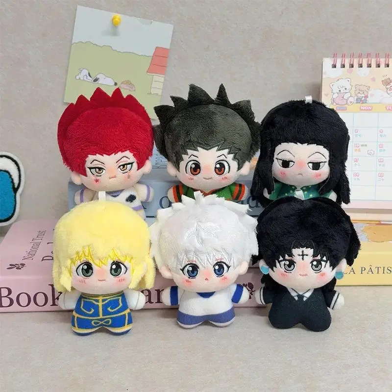 Hunter x Hunter Anime Plush Keychain 10cm Chibi Doll Killua Hisoka Cute Fluffy Bag Pendant