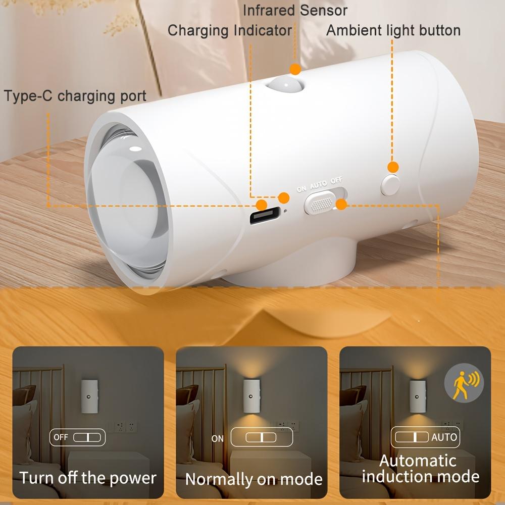 Auto RGB Motion Sensor Night Lights USB Rechargeable Wireless Color Changing for Bedroom Hallway Closet TikTok Viral Party Lights Gifts for Men Women Housewarming Holidays Wall Mounted Lighting Auto RGB Motion Sensor Night Lights USB Rechargeable Wireless Color Changing for Bedroom Hallway Closet TikTok Viral Party Lights Gifts for Men Women Housewarming Holidays Wall Mounted Lighting