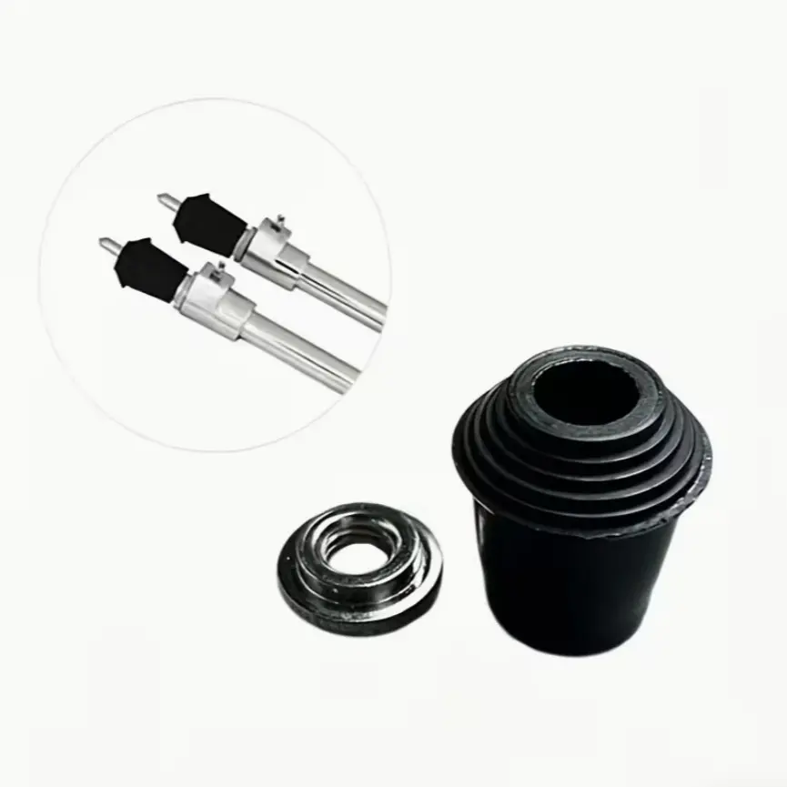 Drum Leg Pads with Nuts, Rubber Buffering Pad for Drum Stands, Anti-Slip Shock Absorption, Replacement Part for Acoustic & Electric Drums