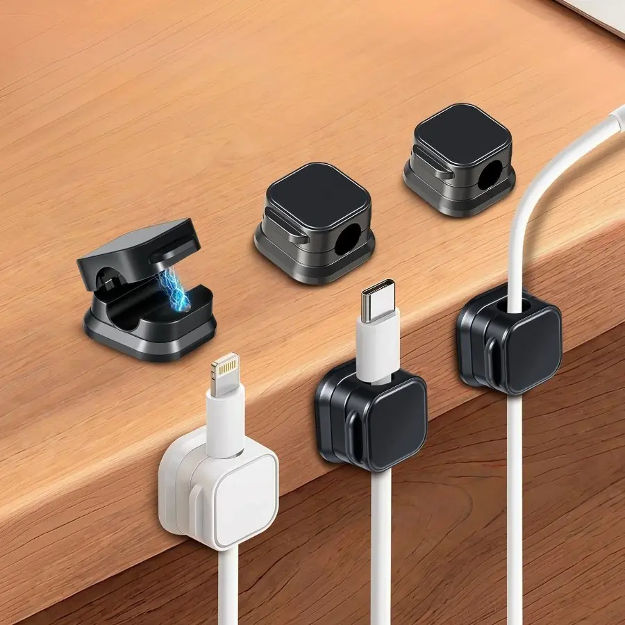 10Pcs Multi-Style Cable Organizer Clips, Transparent Cord Management Holders for Car Interior, Desk Stowing & Tidying, Multi-Style Clips