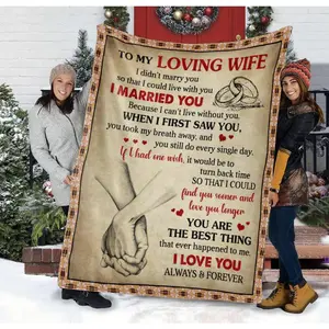 To My Wife Gifts Blanket from Husband, Faith Based Farmhouse Christian Decor & Religious Anniversary Gift. Jesus Is The Key, ideal Bible Verse Church Family Get Well present for Mother's Day, Birthday, Christmas.