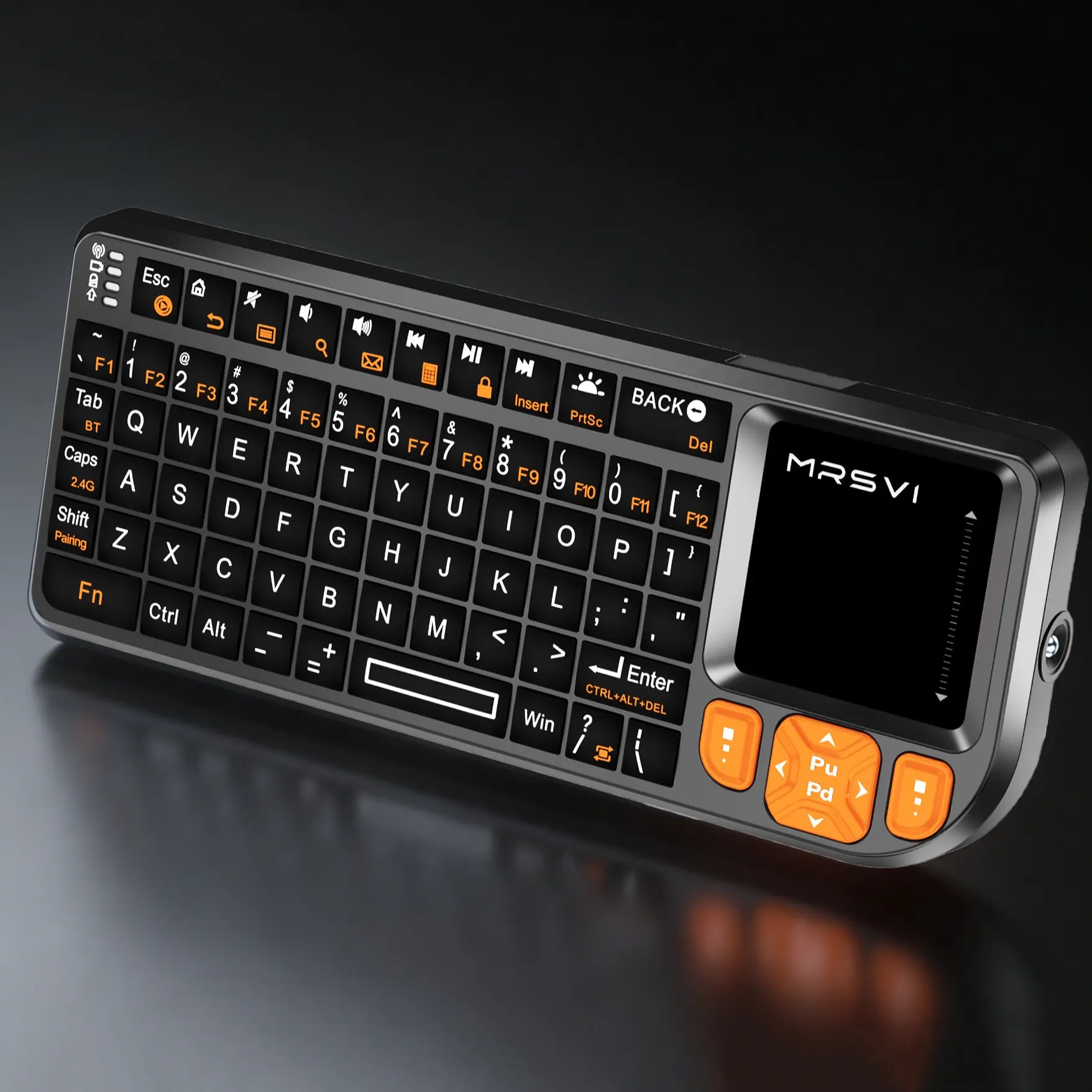 Mini Bluetooth-compatible Wireless Portable Keyboard with Touchpad, Rechargeable Backlight, 2.4g Ultra-Thin Design, Ideal for PC/tablet/TV/smartphone, Perfect for Travel & Office