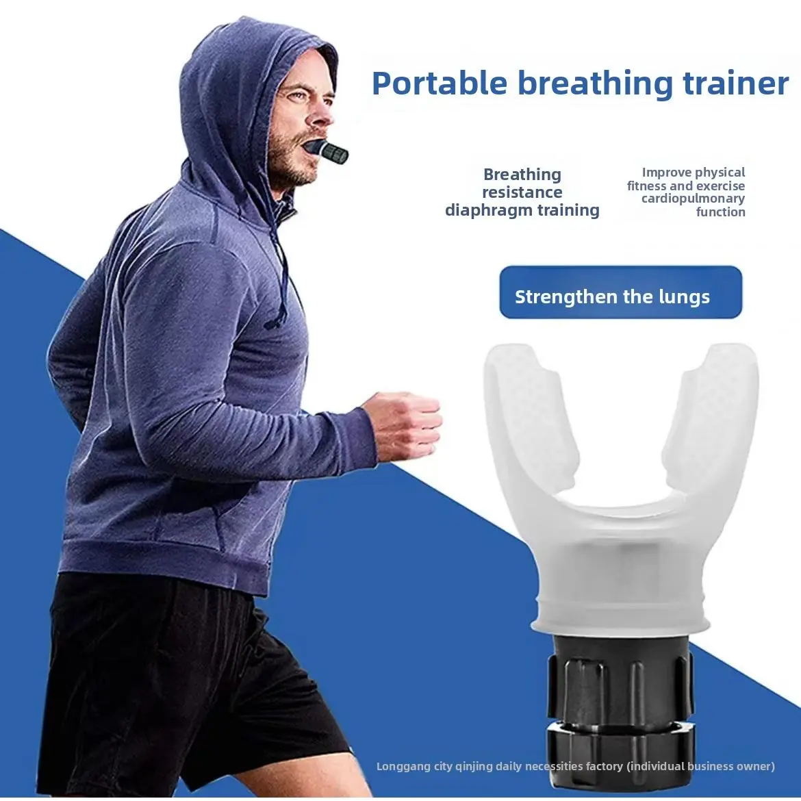 Bestselling portable spirometer with mouthpiece - copd pulmonary function improvement breathing exercise device for sports training