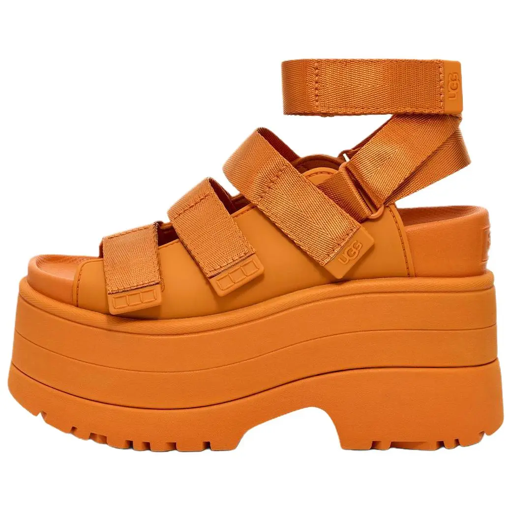 UGG Goldenrise Fabric Fashionable Comfortable Simple Commuting Versatile Roman Sandals 1167431-DCT