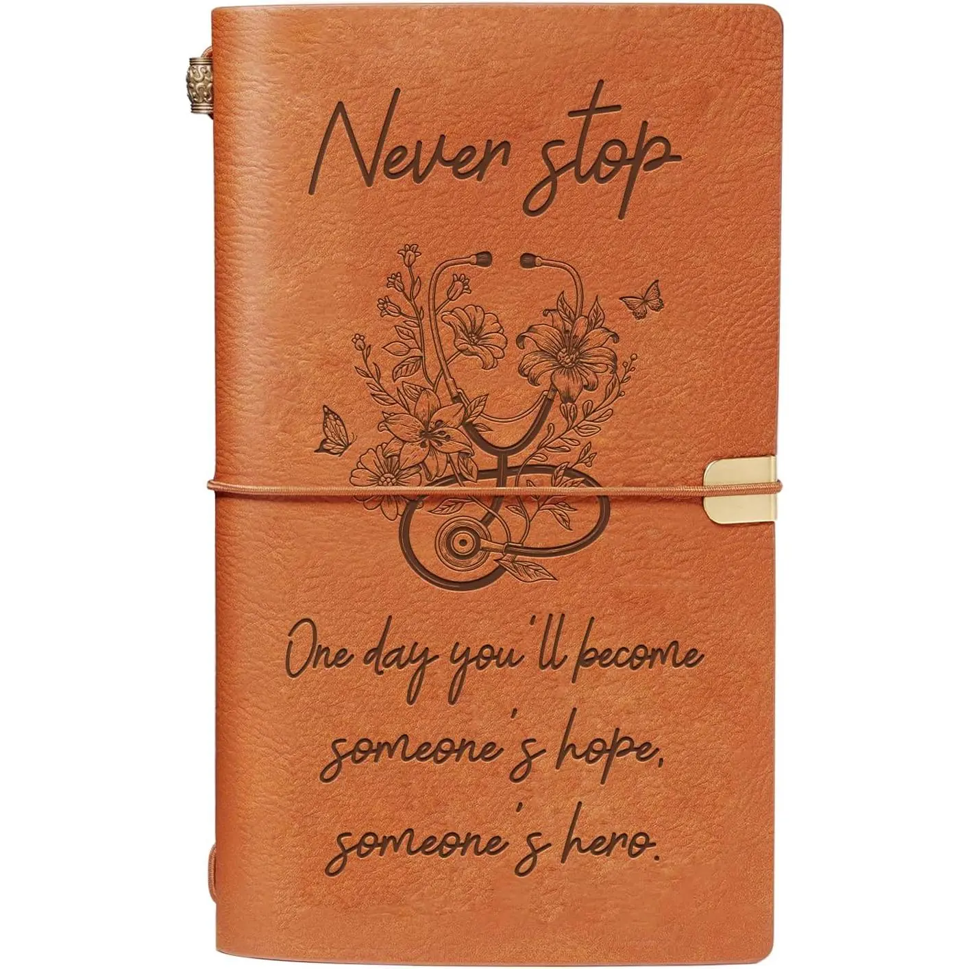Engraved Refillable Notebook with Custom Lined Pages, Journaling Office Stationery, Personalized Graduation/Birthday Gift for Students