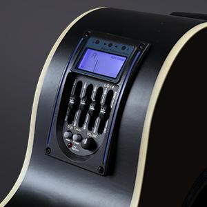 GLARRY Full Size Acoustic Electric Bass Guitar Beginner Kit, Cutaway 4 Strings Electric Acoustic Bass Guitar w/Inbuilt Tuner, Bag, Strap, Picks, Strings, Basswood Bass Guitarra