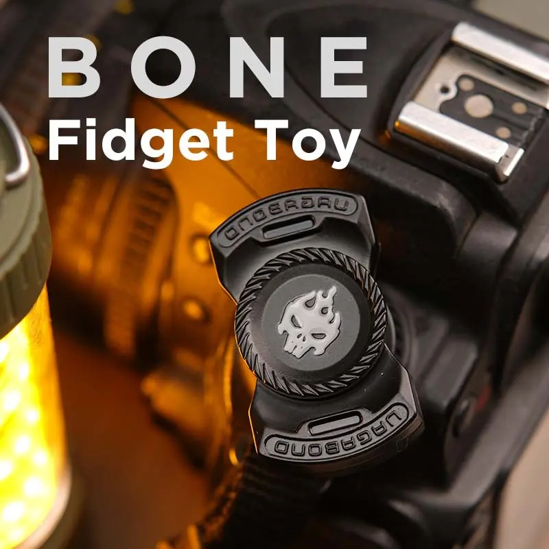 Three-In-One Metal Edc Fidget Toy, Magnetic Push Block Slider, Rotating Finger Spinner, Sound-Activated Sensory Desk Toy, Adult Anxiety Relief, Stress Relief Gadget