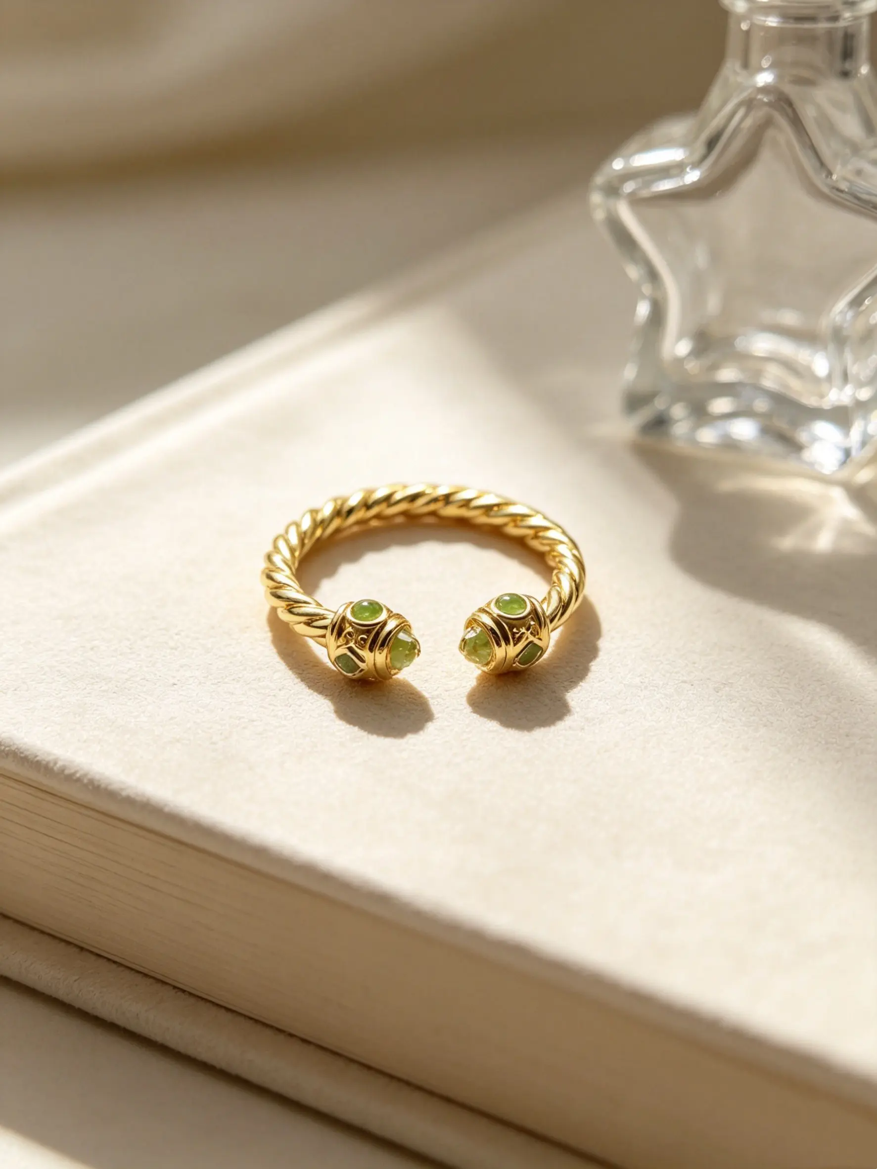 2026 Original New Product Popular Retro Design DYJZ-235 Green Diamond 2.3mm Elegant Fashion Rings Women's High Quality Jewelry Accessories Gift