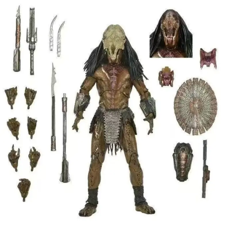 Neca Predator Wild Hunter 7 Inch Jointed Action Figure, Boxed Collectible Model, Perfect for Parties, Birthdays, Halloween, Easter Gifts