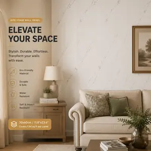 LCC Peel and Stick Wall Panels 23.6x11.8in (38.7 Sq. Ft. Coverage) Lightweight Backsplash Marble Look Tile (Not Real Marble), Ideal for Kitchen Bathrooms Living Rooms Bedrooms, 10pc,20pc,40pc
