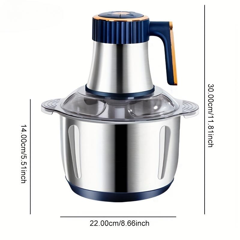 5L Stainless Steel Electric Meat Grinder - 5-Speed Kitchen Food Processor with 5-Speed Motor for Grinding Mixes, Garlic Blending, Chili Processing